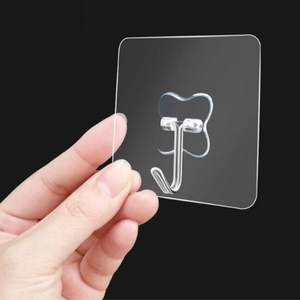 GANCHOS TRANSPARENTE PARA PAREDE ADESIVO ULTRA STRONG™ - 10PÇS