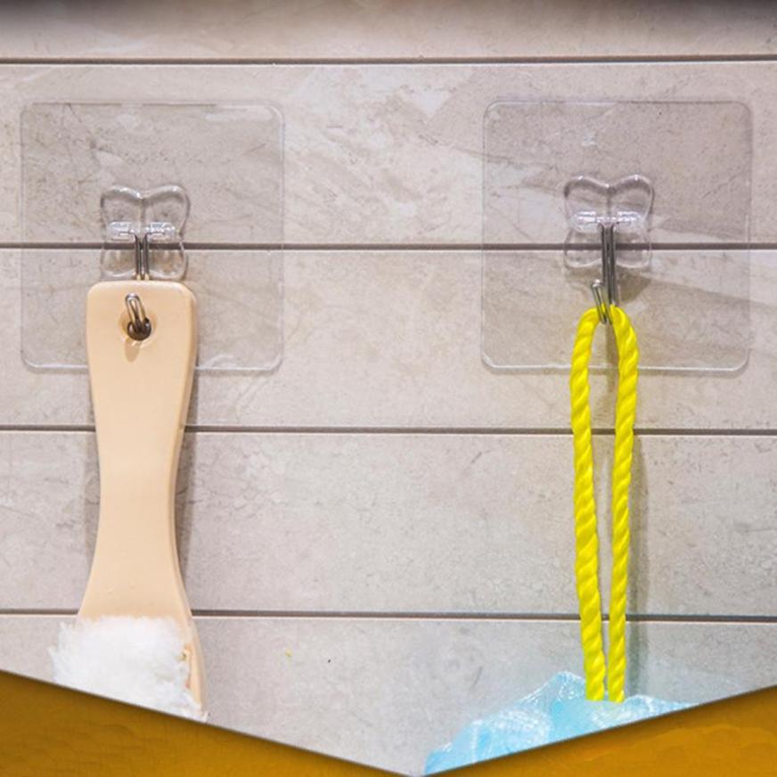 GANCHOS TRANSPARENTE PARA PAREDE ADESIVO ULTRA STRONG™ - 10PÇS